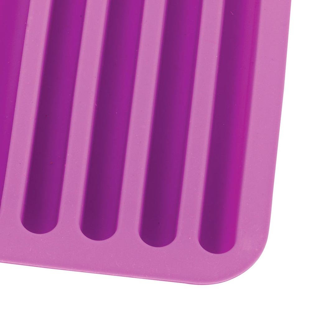 2-Pack Silicone Ice Maker Stick Trays - Reusable Ice Cube Molds for Water Bottles, Sports Drinks & Chocolate - Perfect for Cocktails, Iced Coffee & Party Beverages