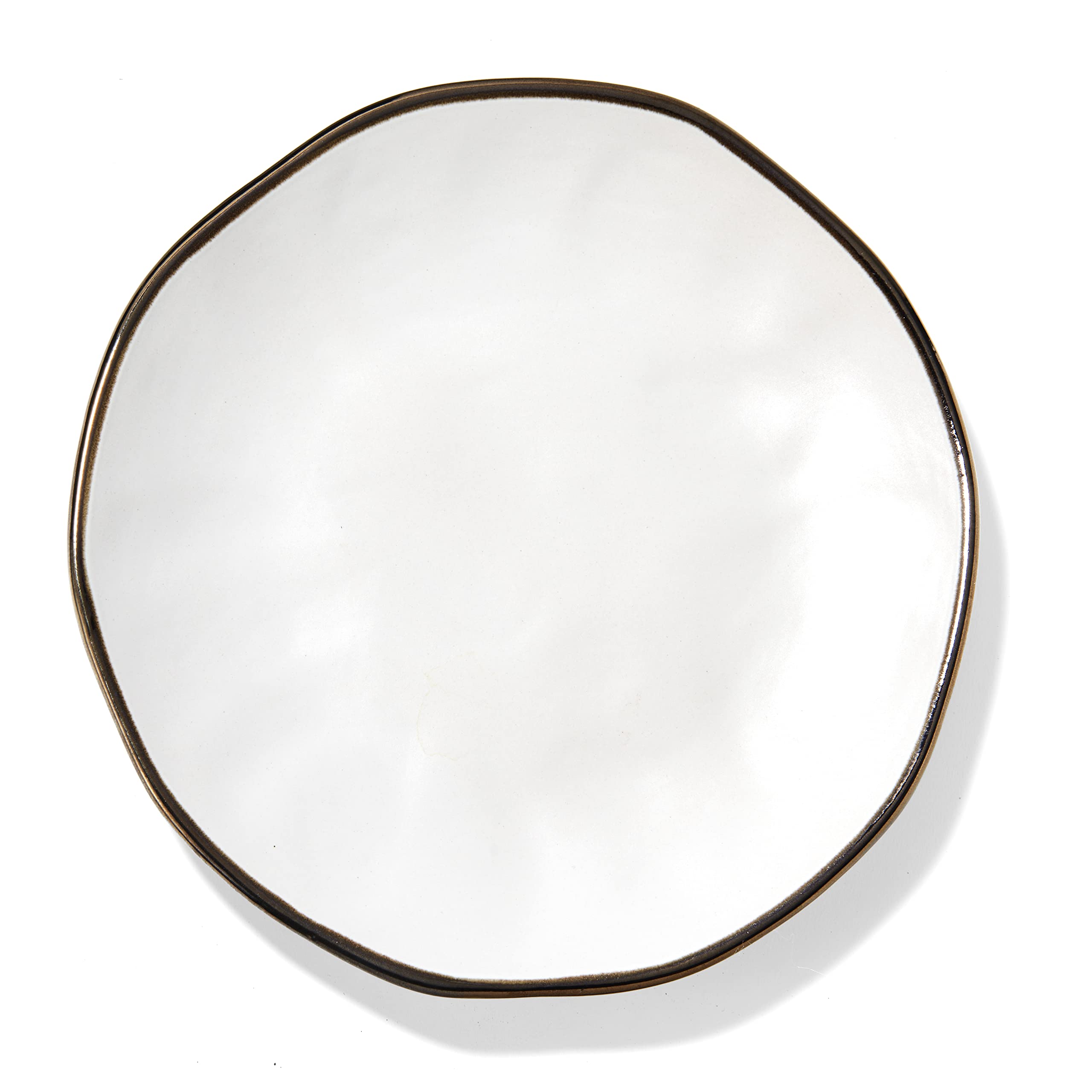 American Atelier Luna Round Stoneware Dinnerware Set – 16-Piece Collection with 4 Dinner Plates, 4 Salad Plates, 4 Bowls & 4 Mugs – Elegant Table Setting for Dinner Parties, Holidays & Special Occasions – Perfect Gift for Weddings, Birthdays & Housewarming