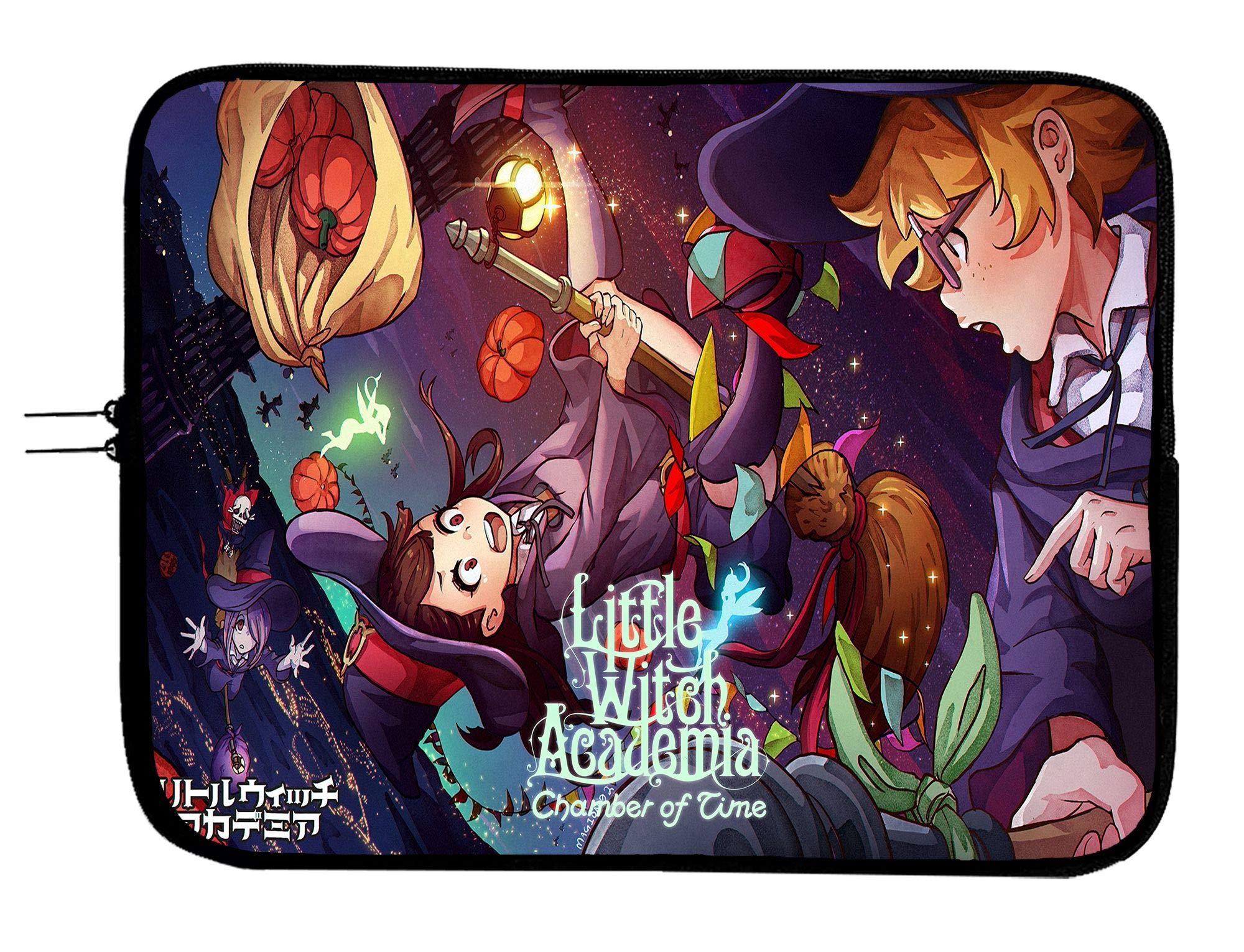 Little Witch Academia Anime Laptop Sleeve Bag with Mousepad - Protective 13 Inch Notebook Case for All Laptops & Tablets - Perfect for School, Work, and Travel