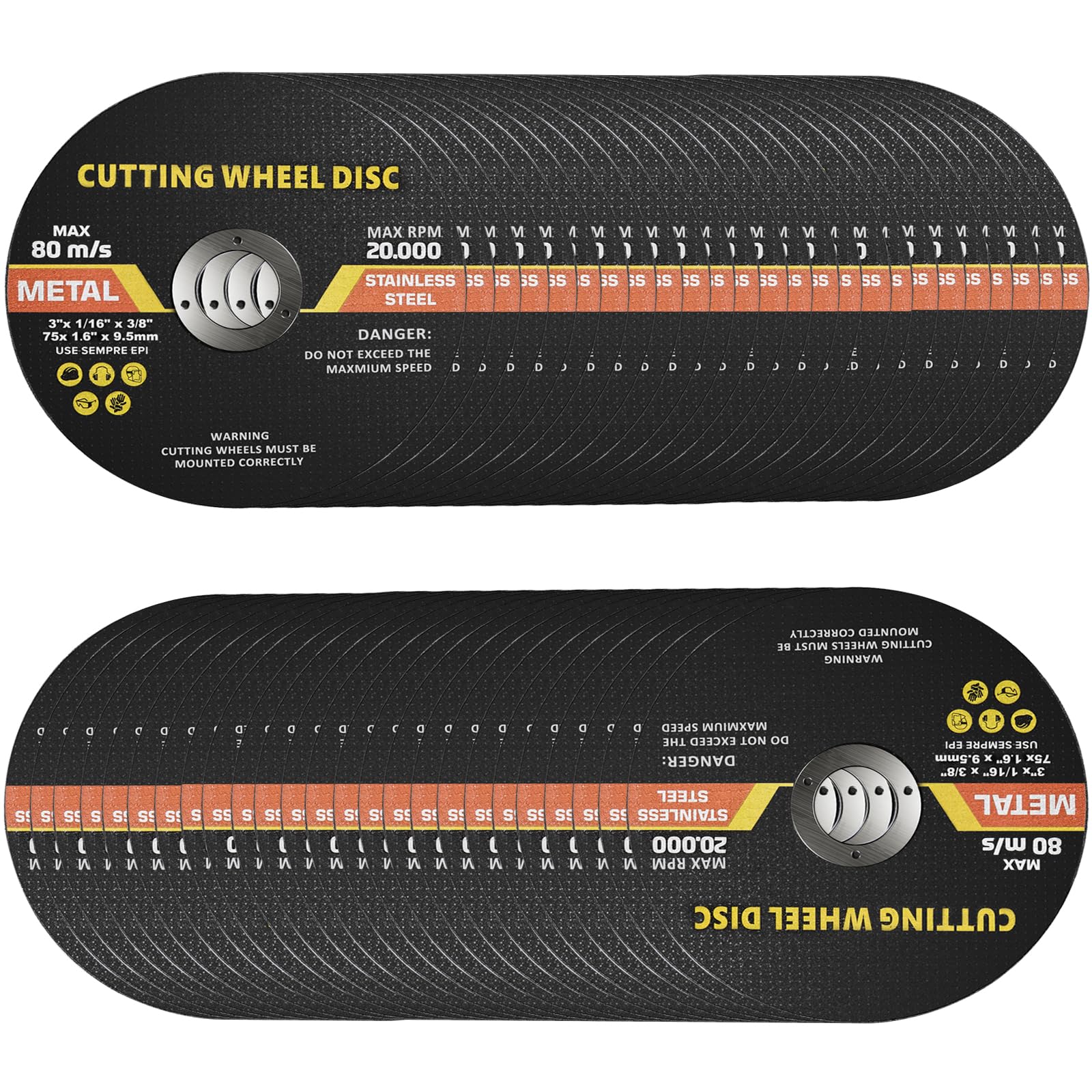NORJIN 100-Pack Ultra Thin 3