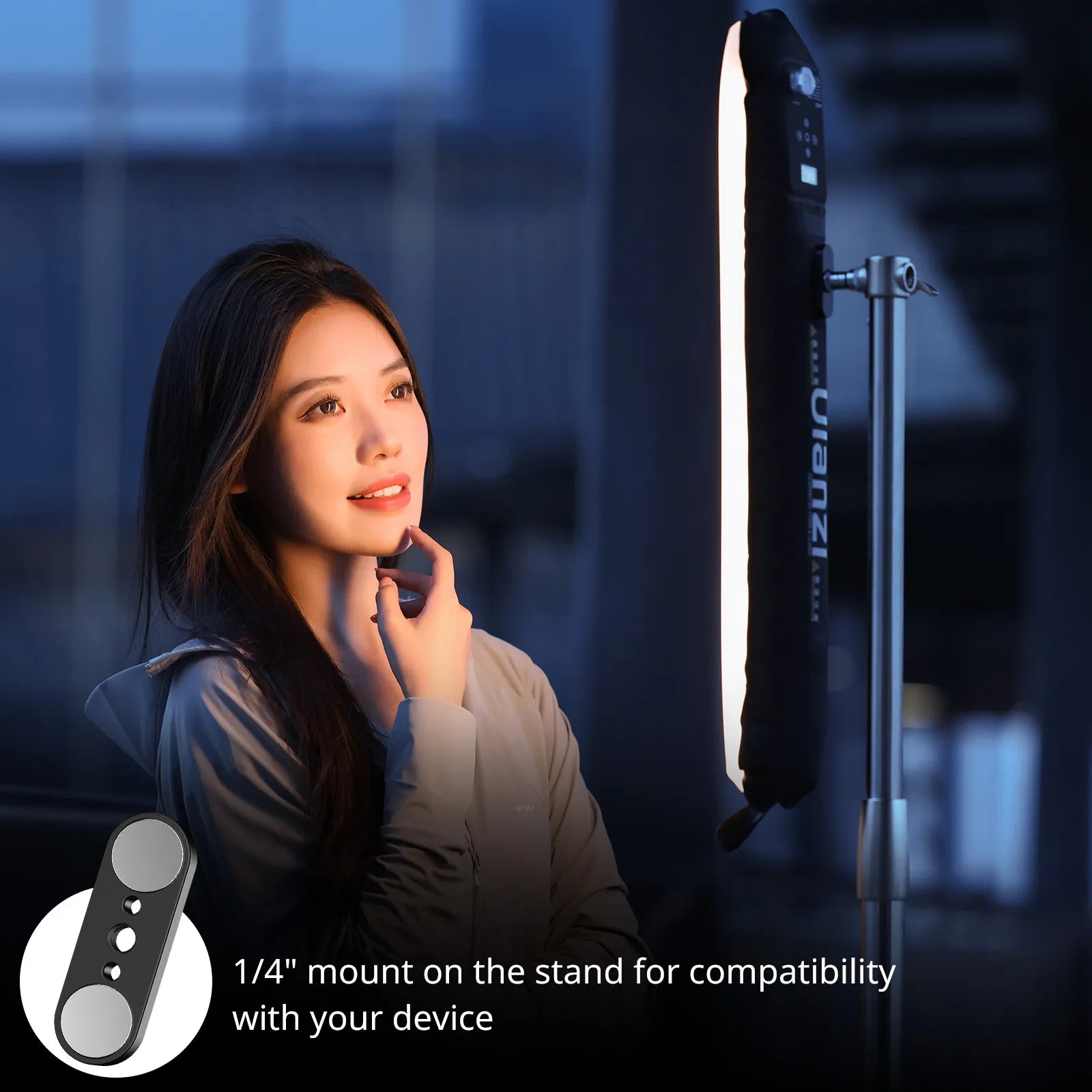 Ulanzi UA12/UA20 Portable LED Air Tube Light - Rechargeable Photography Lighting for YouTube, Vlogging, and Outdoor Shooting