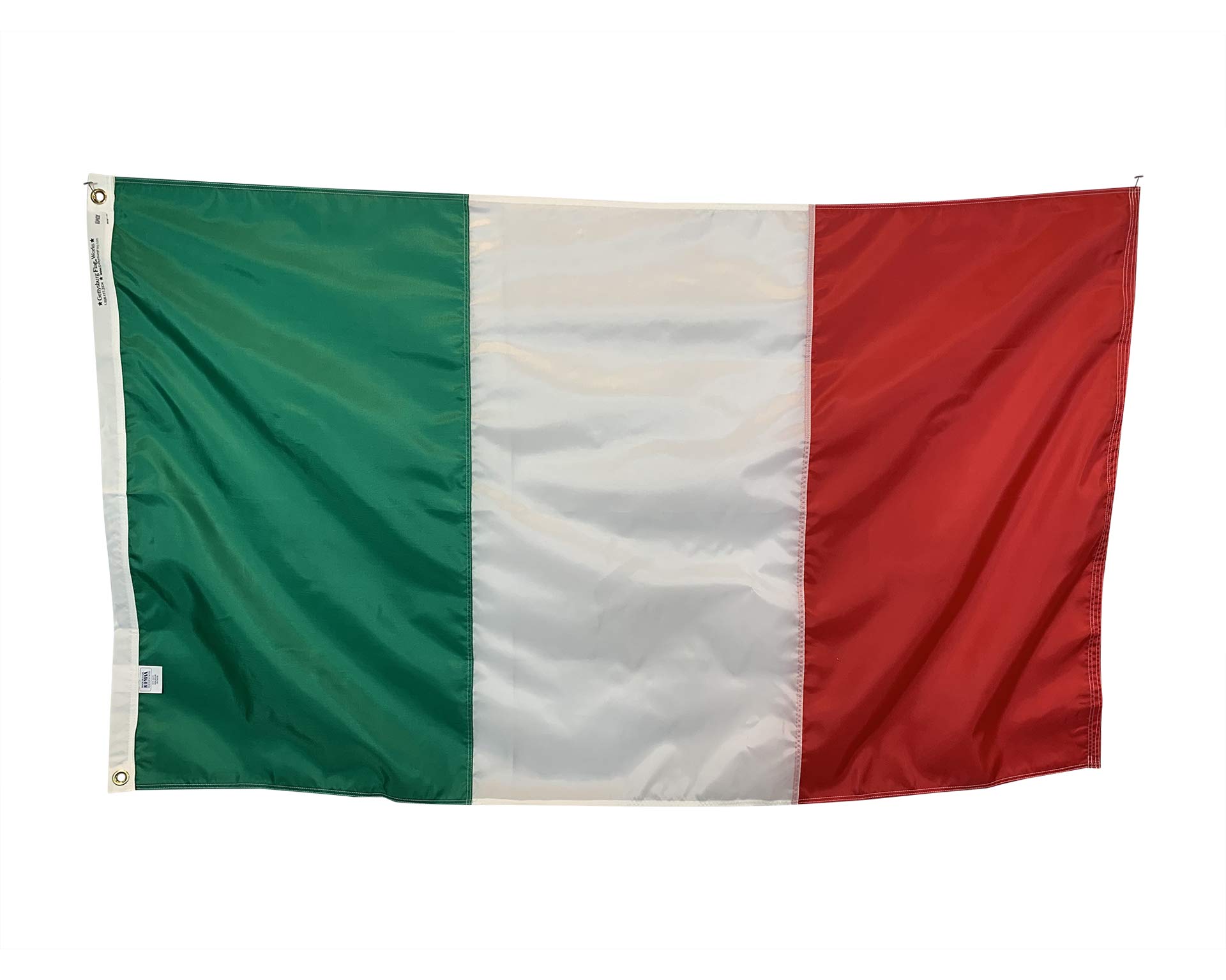 5x8 Feet Italy Flag - Durable All-Weather Nylon with Reinforced Stitching - Made in USA - Perfect for Outdoor Decor, Sporting Events & Patriotic Displays