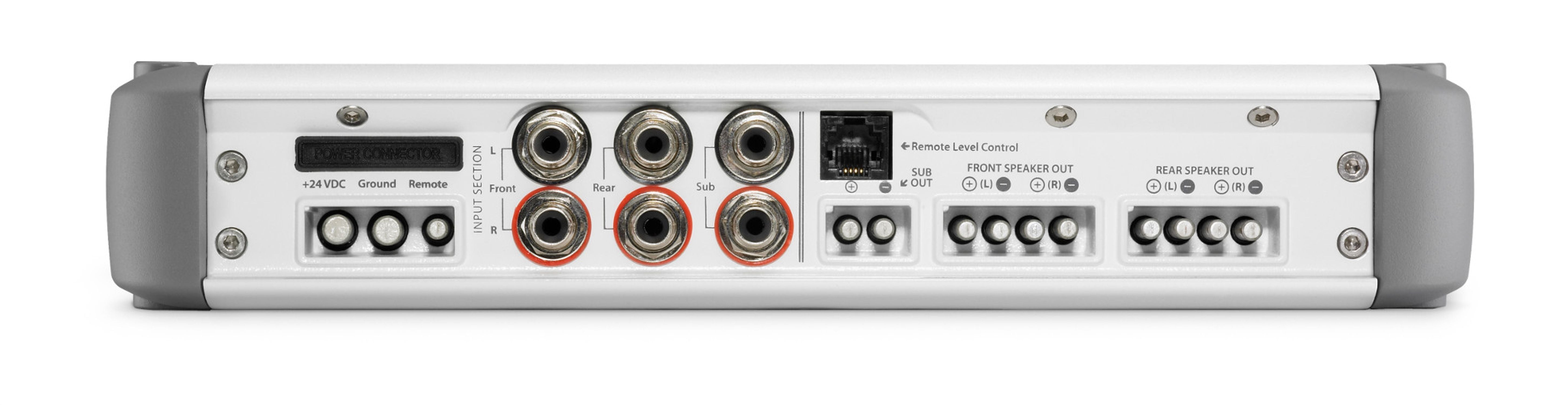 JL Audio MHD900/5 24V 5-Channel Class D Marine Amplifier - 900W Full Range Power for 24V Boat Audio Systems | Perfect for Marine Stereo Upgrades & Watercraft Sound Enhancement