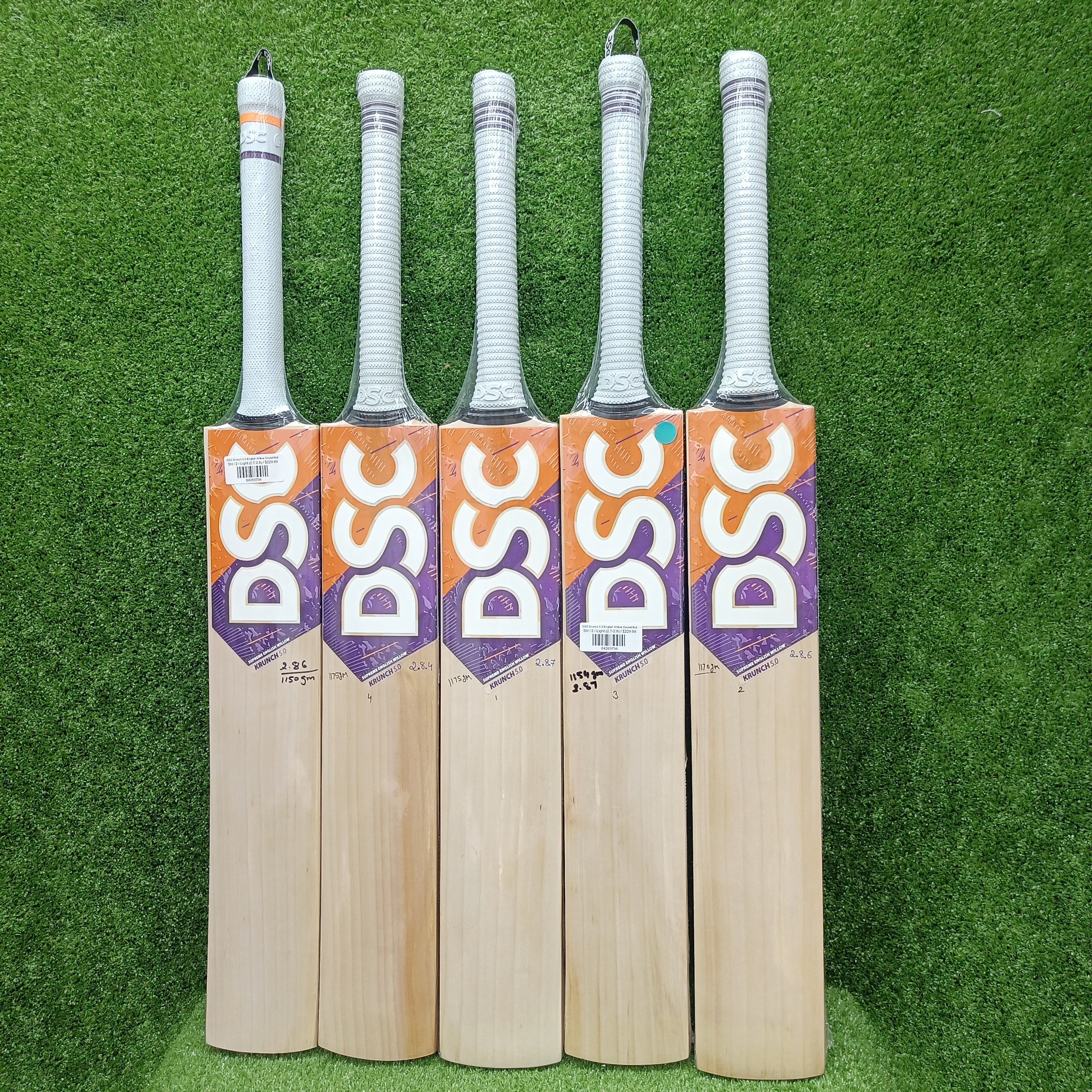 Premium DSC Krunch 5.0 English Willow Cricket Bat - Lightweight & Durable for Professional Matches - Perfect for Practice, Tournaments & Competitive Play