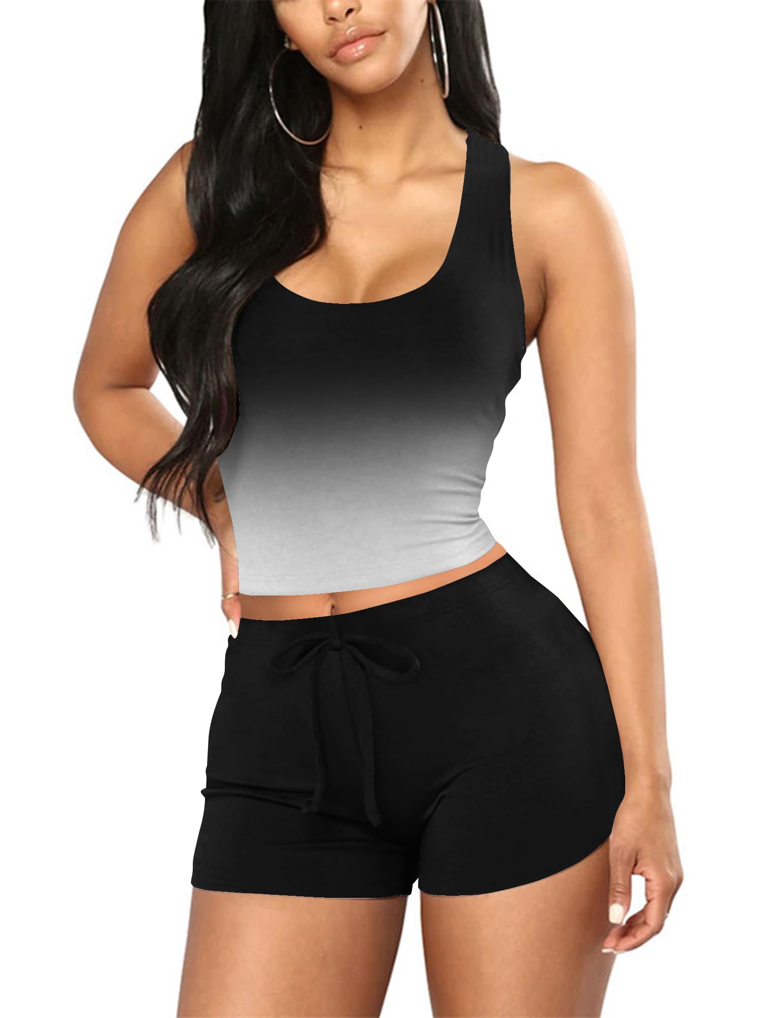 MrKoala Women's 2-Piece Pajama Set - Sexy Summer Sleepwear Shorts & Top Lounge Outfit for Women - Soft Comfortable Cute Pajamas for Sleep, Relaxation & Vacation