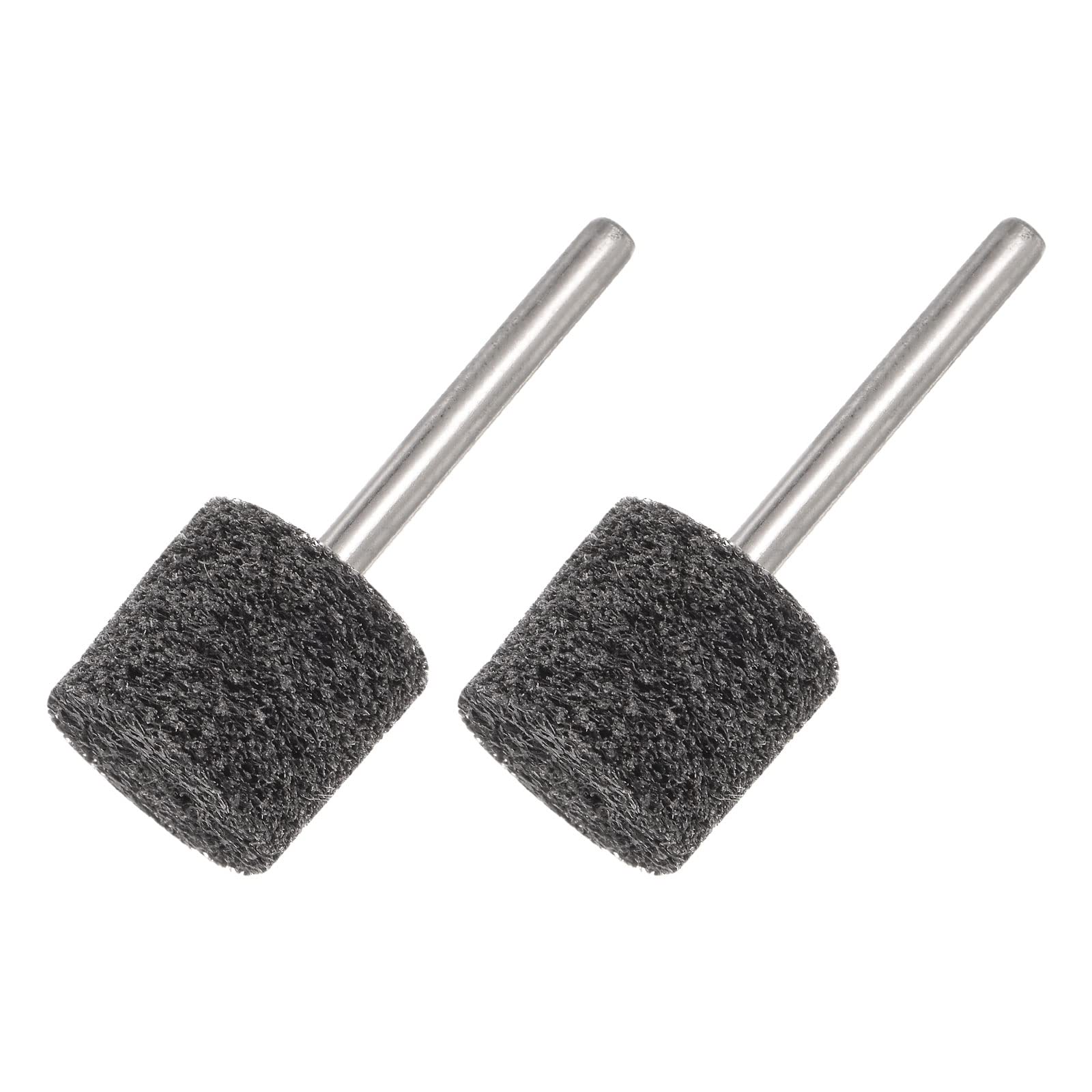 uxcell 2-Piece 150 Grit Nylon Fiber Mounted Point Grinding Head, 14mm Diameter Cylindrical Polishing Wheels for Rotary Tools - Perfect for Metal, Wood & Jewelry Polishing, DIY Projects & Professional Finishing Work