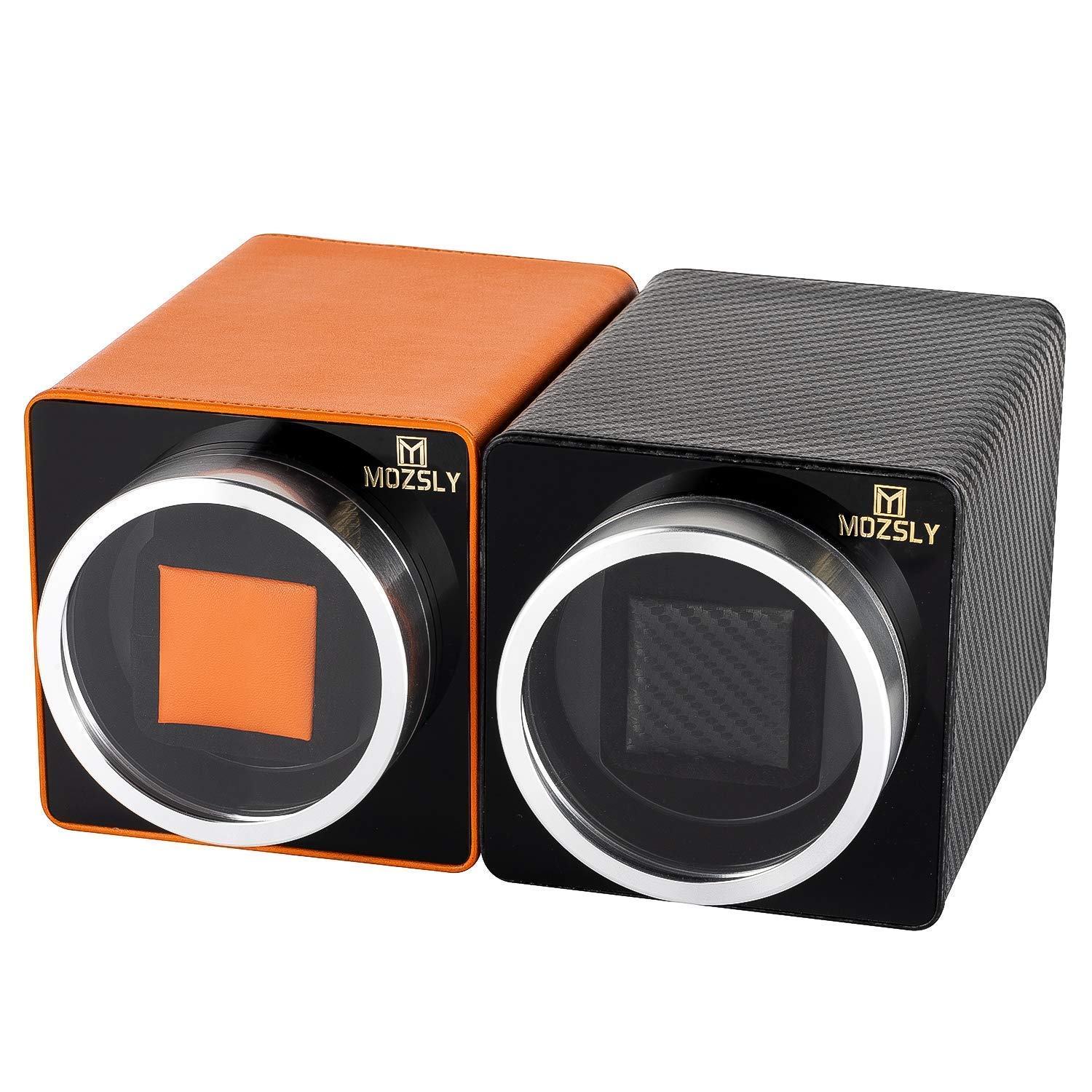 MOZSLY Automatic Watch Winder for Men & Women - Quiet Motor with 4 Rotation Modes - Luxury Watch Storage Box for Rolex, Omega & More - Perfect for Travel, Office & Home Display