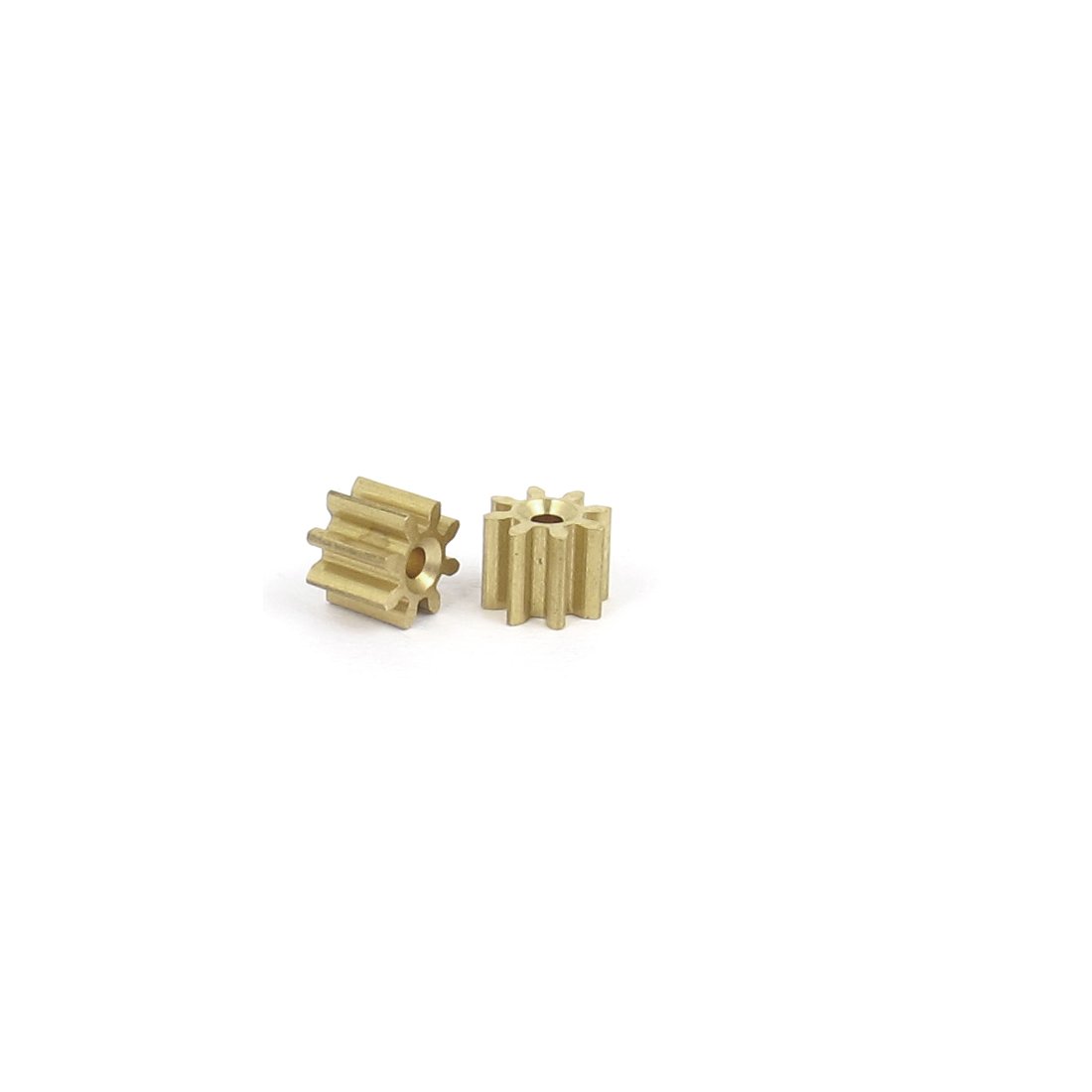 5Pcs 4mmx1mm 8 Teeth Brass Spur Gears for DIY Robotics - High Torque Motor Spindle Gears for RC Cars, 3D Printers & STEM Projects