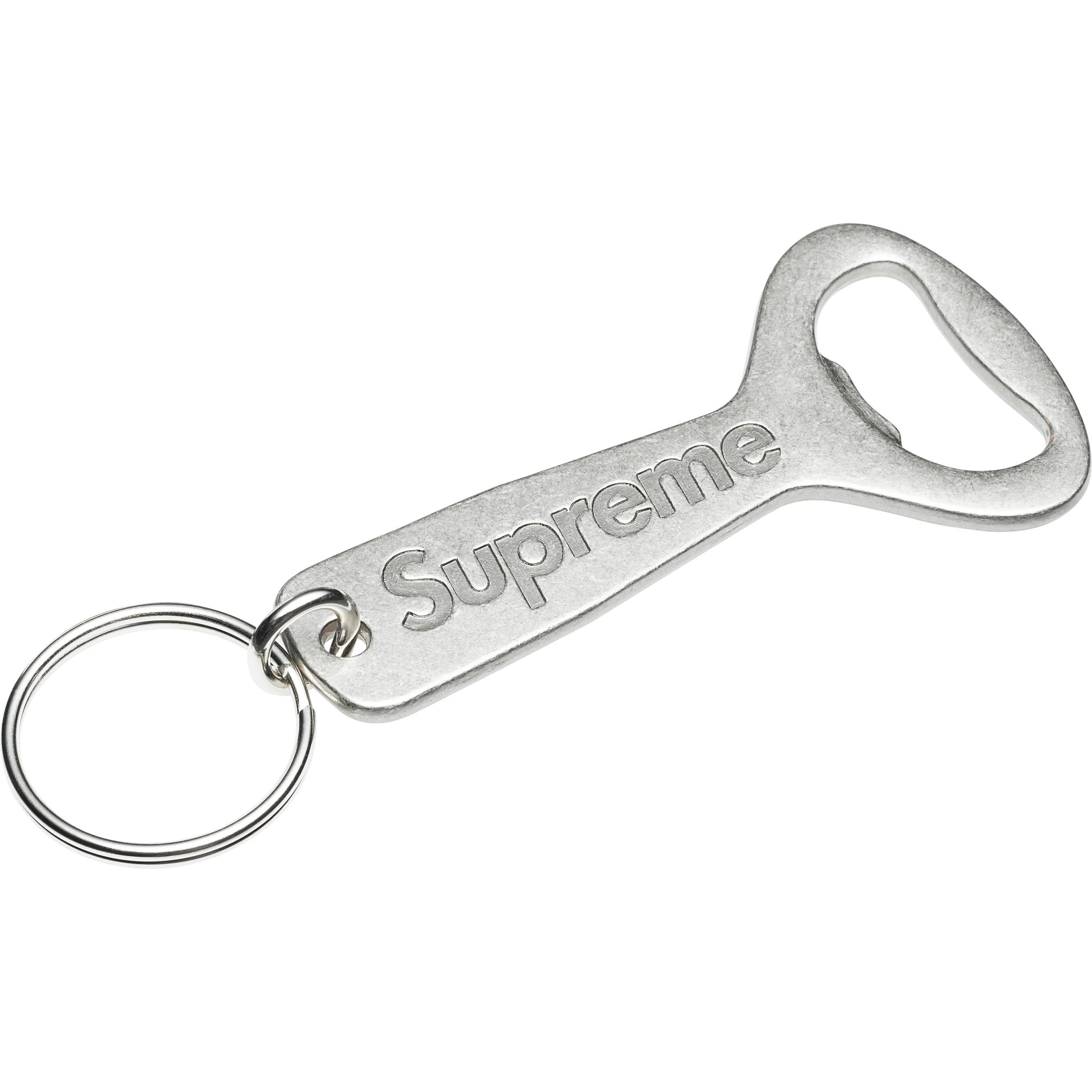 SUPREME 24FW Bottle Opener Keychain - Durable Stainless Steel Multi-Tool for Keys, Camping, Hiking & Outdoor Adventures