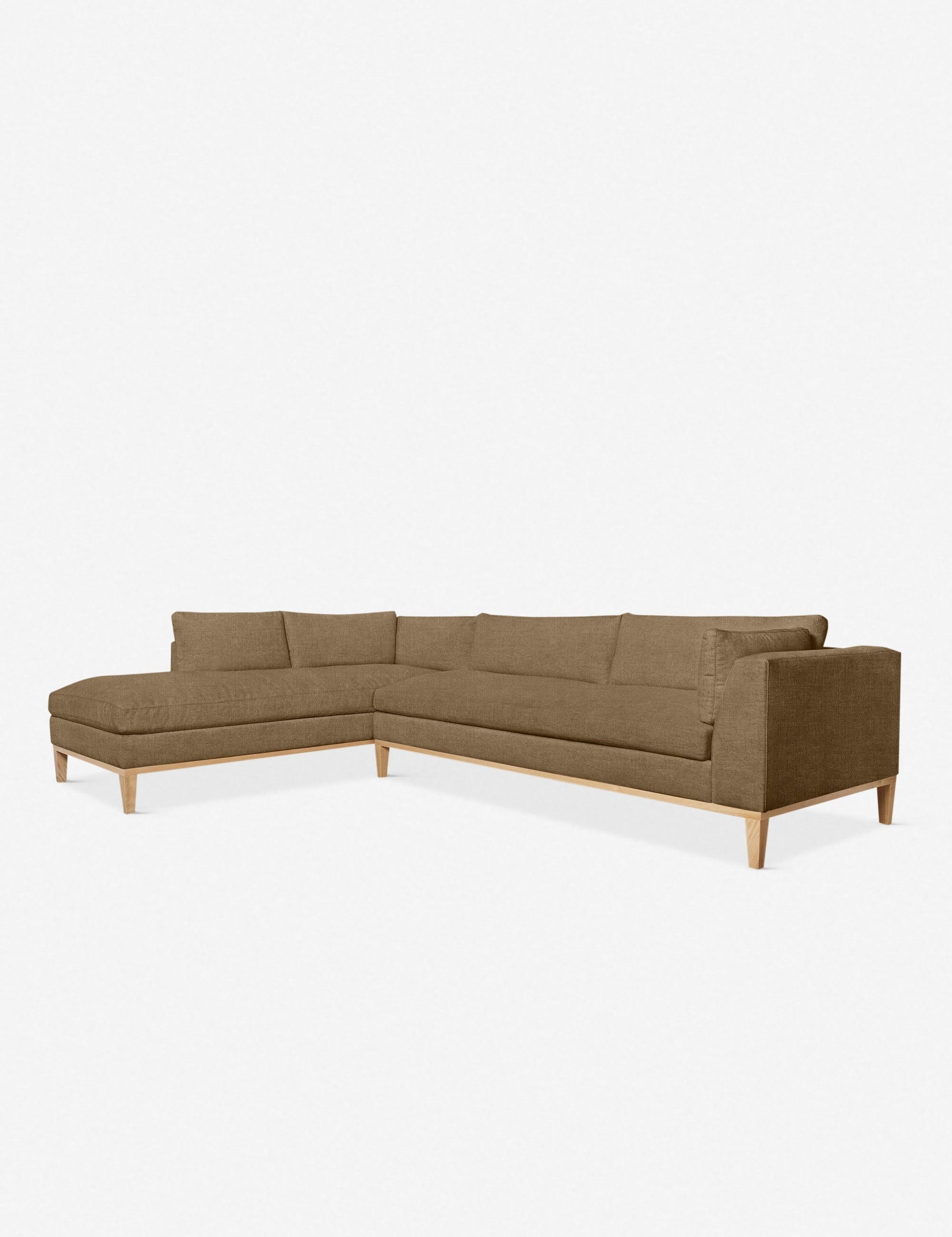 Charleston Sectional Sofa - Modern L-Shaped Couch with Reversible Chaise, Soft Fabric Upholstery for Living Room, Family Room, and Home Theater Comfortable Seating