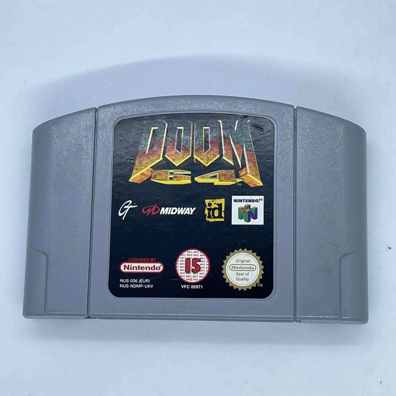 Doom 64 N64 Game Cartridge - Nintendo 64 Retro Video Game for Collectors & Gamers - PAL Version - Perfect for Nostalgic Gaming Nights & Retro Console Collections