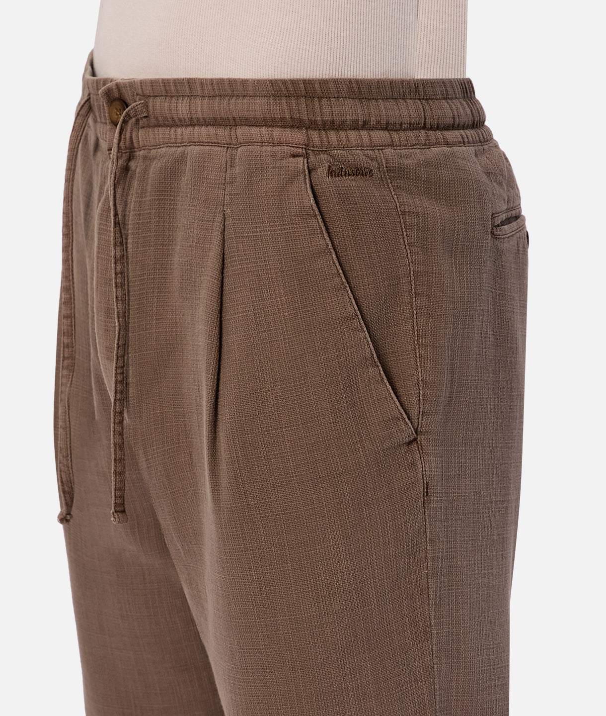 Mallorca Pant Women's High Waisted Linen Pants - Comfortable & Stylish Cappuccino Brown for Casual Wear, Office, and Travel