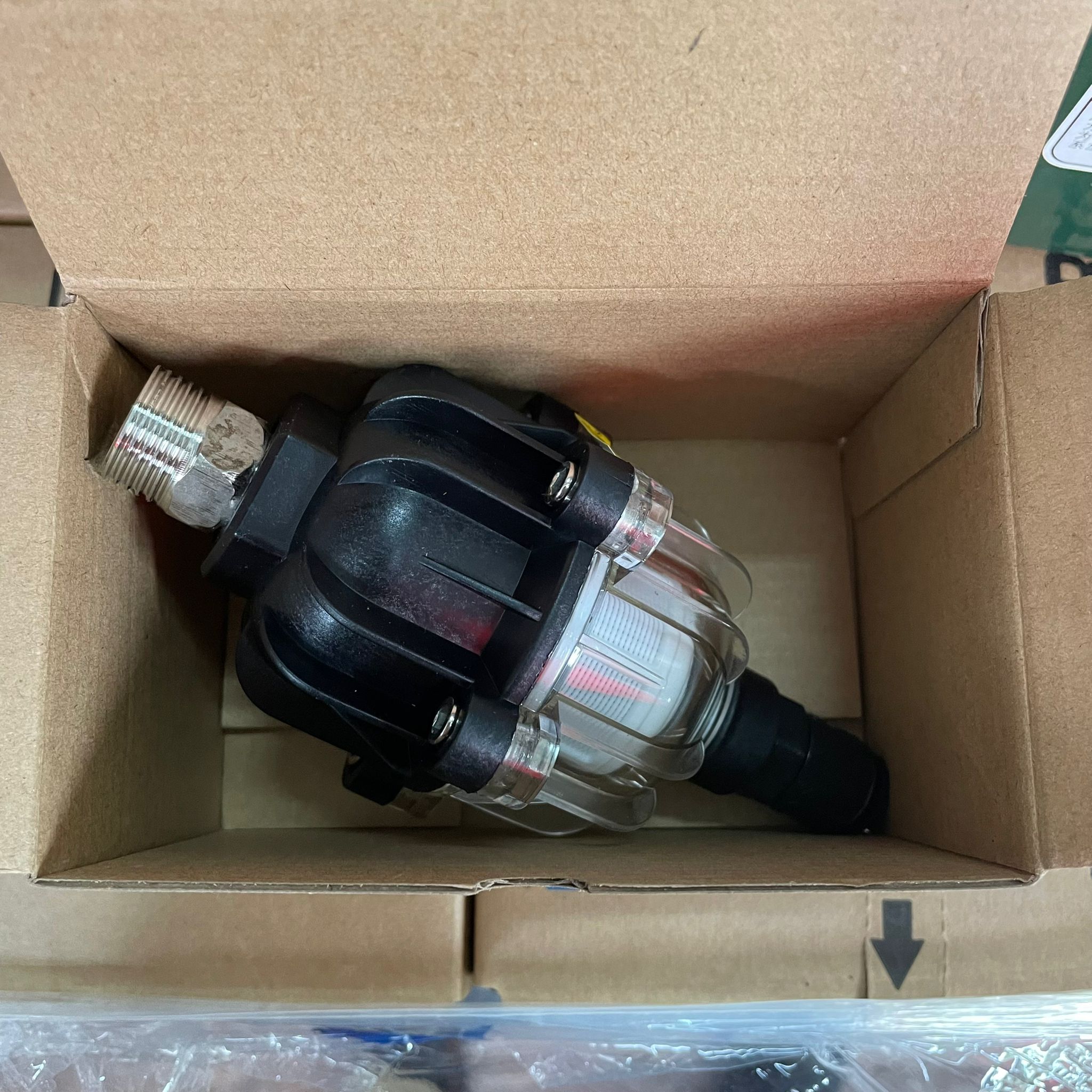 1/2 Inch Clear Auto Drain Tank Valve - AF AD CLEAR Model - Perfect for Compressed Air Systems, Water Tanks & Industrial Applications