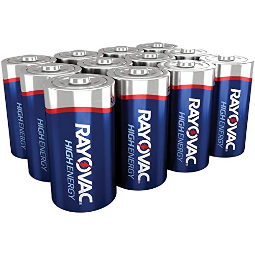 Rayovac 813-12PPJ Alkaline Batteries - 12 Pack D Size Long-Lasting Power for Flashlights, Toys & Electronics | Reclosable Pro Pack for Easy Storage