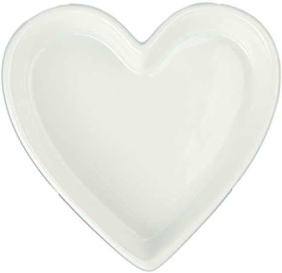 BIA Ceramic Heart Quiche Pan - 5 Inch Baking Dish for Mini Quiches, Pies & Tarts | Perfect for Valentine's Day, Anniversaries & Romantic Dinners