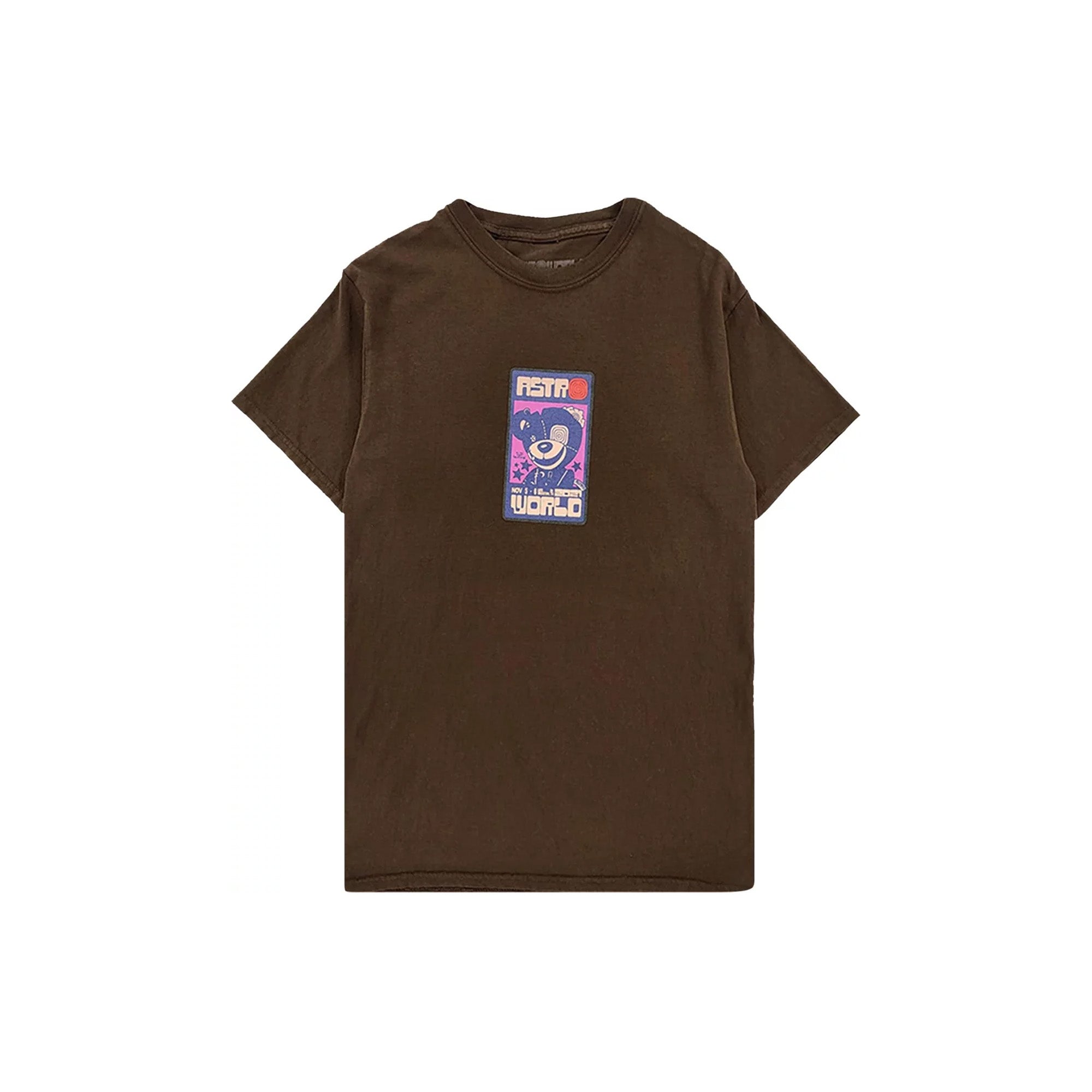 Travis Scott Cactus Jack Scare Bear T-Shirt - Brown | Vintage Streetwear Tee for Casual Wear & Hip Hop Fashion