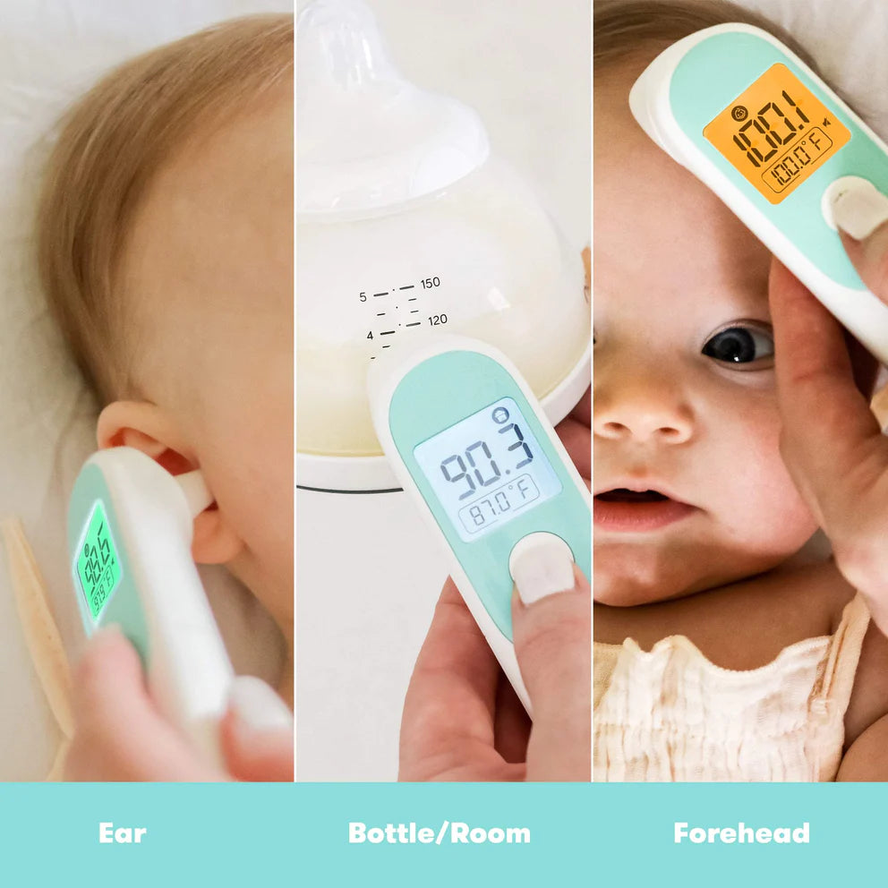 3-in-1 Digital Infrared Thermometer for Ear, Forehead & Touchless Temperature Measurement - Accurate Fast Reading for Babies, Adults & Home Use