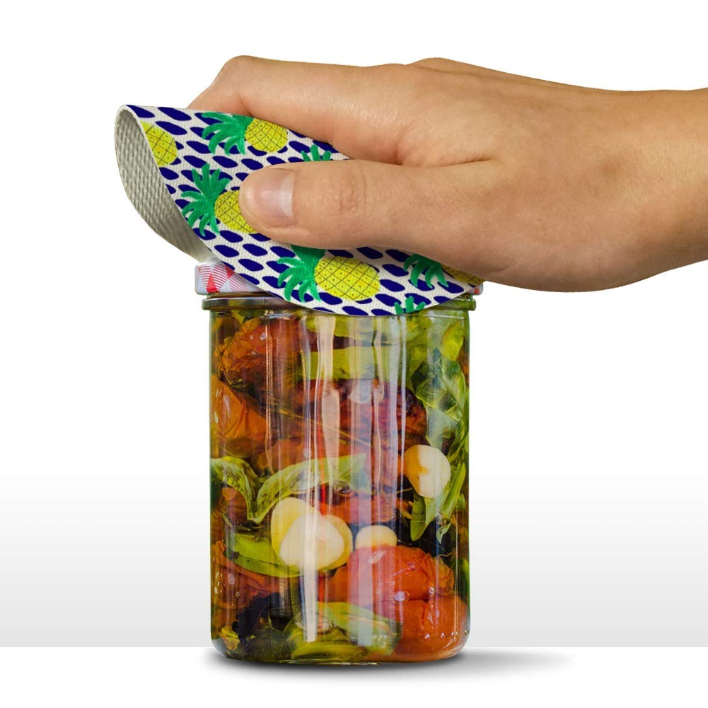 Non-Slip Round Rubber Jar Opener - Pineapple Design for Easy Grip, Kitchen Essentials for Canning & Pickling
