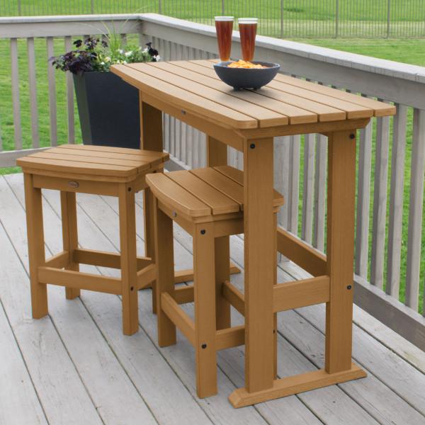 Lehigh 3-Piece Counter Height Balcony Set - Outdoor Patio Furniture for Small Spaces, Bistro Dining, and Apartment Living