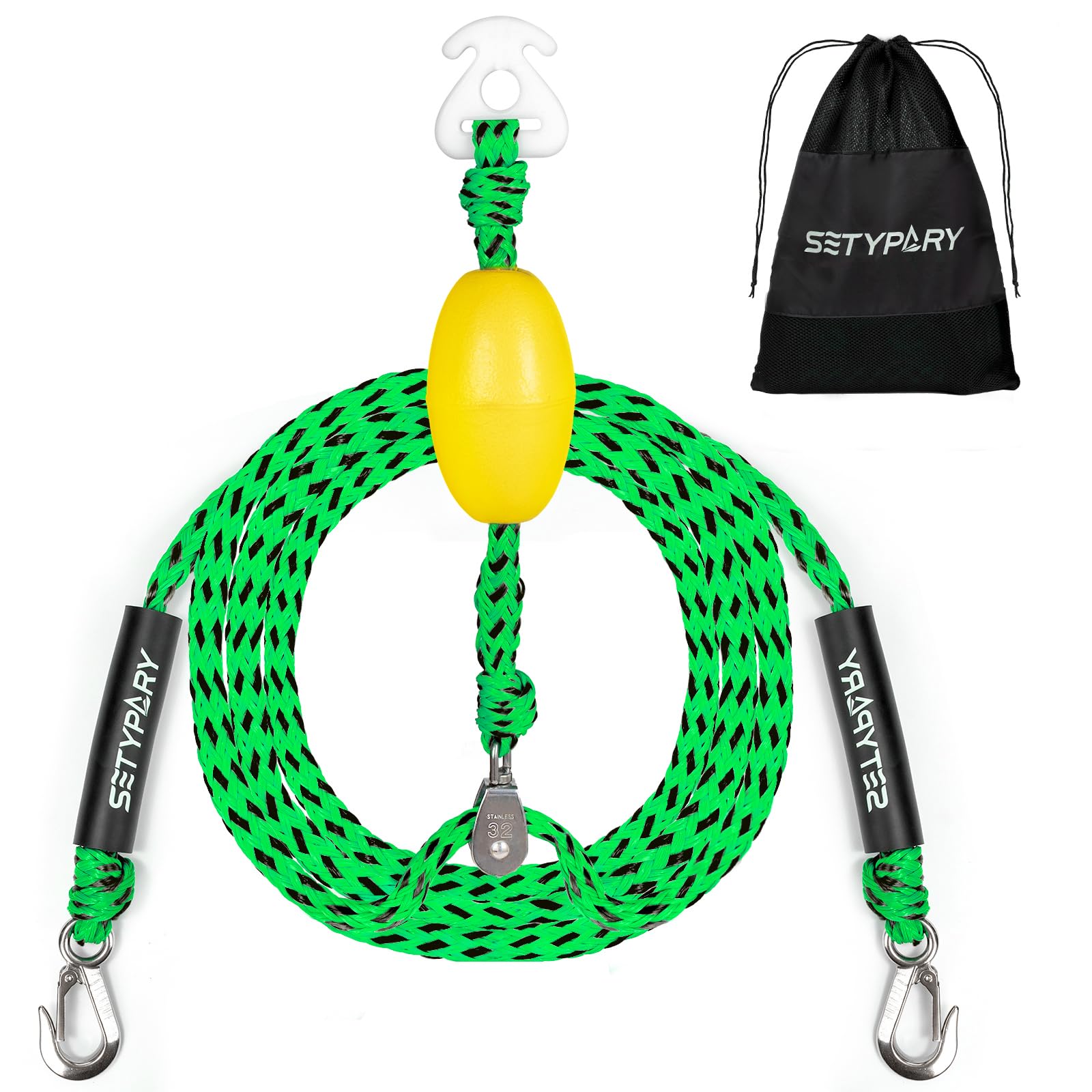 Best Self-Centering Boat Tow Harness for Tubing – Heavy Duty Tow Rope for 1-4 Riders, Floating Water Sports Towable Tube Accessories – Perfect for Lake, River & Ocean Adventures