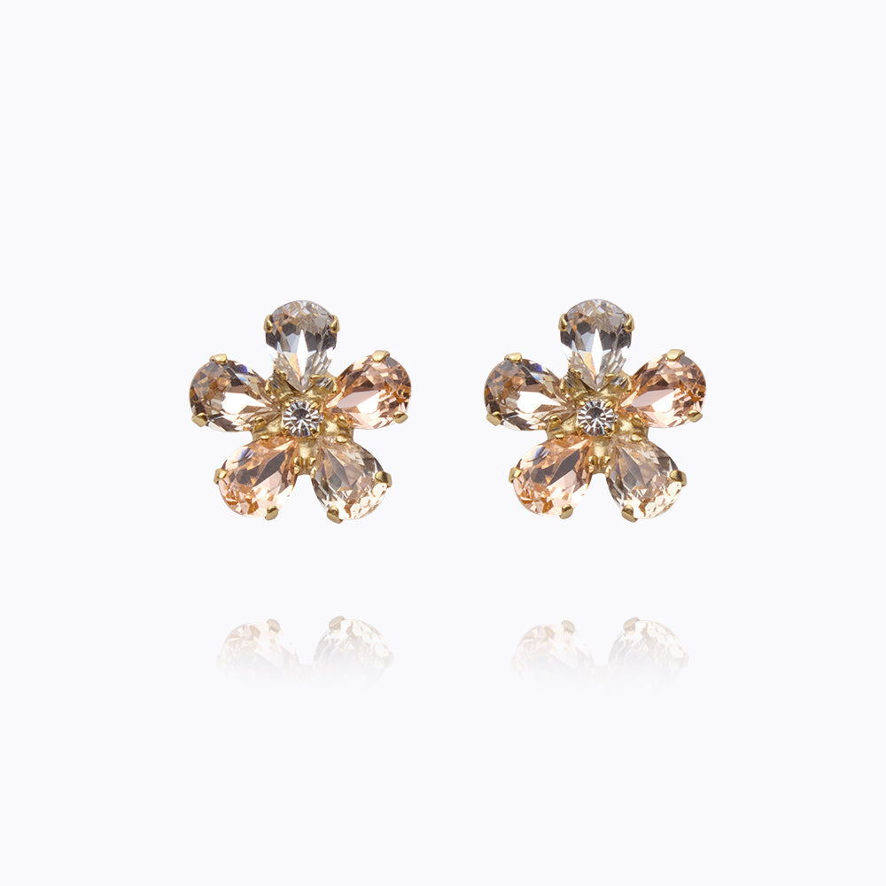 Elegant May Earrings with Silk Combo - Handmade Floral Dangle Earrings for Women | Perfect for Weddings, Parties & Everyday Wear