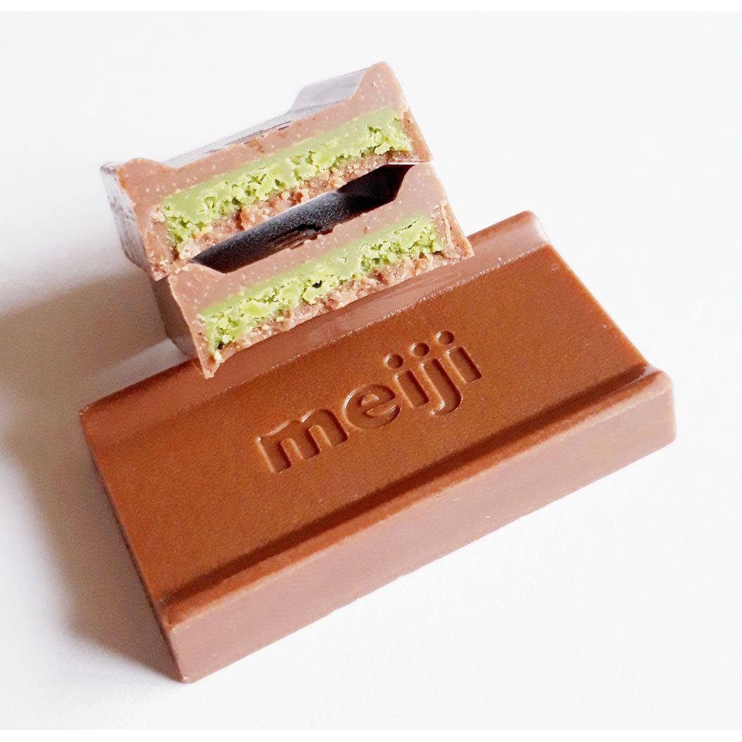 Premium Meiji Matcha Green Tea Filled Milk Chocolate - 26 Piece Box | Authentic Japanese Snack for Gifts, Dessert & Tea Time Treats