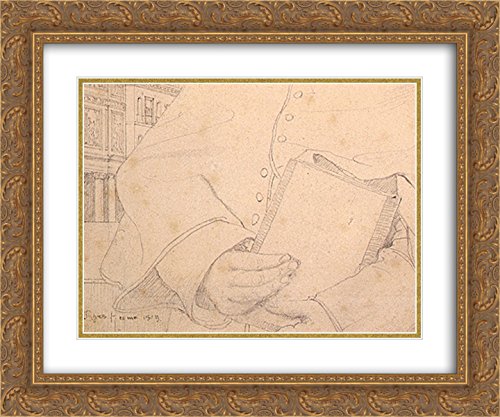 Marie Guénepin 24x20 Gold Ornate Frame & Double Matted Museum Art Print by Jean Auguste Dominique Ingres - Perfect for Living Room, Bedroom & Office Wall Decor