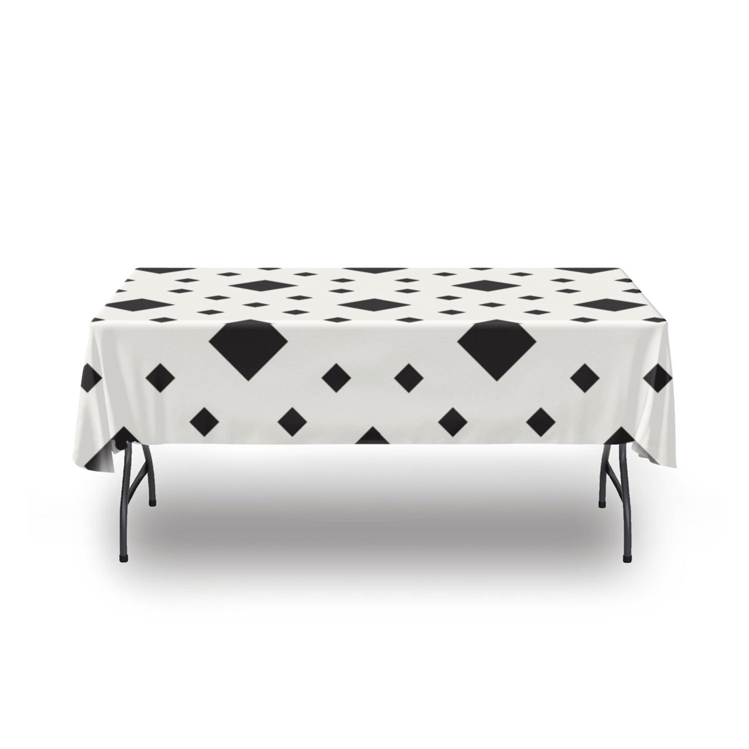 Premium Diamond Ridge Tablecloth - Elegant Diamond Pattern Table Linens for Dining Room, Wedding & Special Occasions