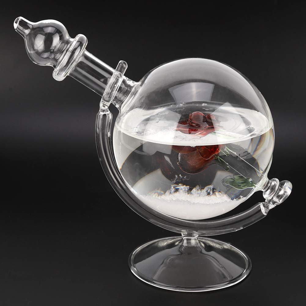 AUNMAS Storm Glass Weather Predictor - Crystal Globe with Water Shape for Home & Office Decor - Perfect for Weather Enthusiasts, Unique Gift & Feng Shui Decor