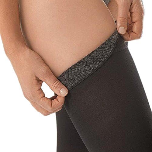 JOBST UltraSheer Thigh High Compression Stockings 30-40 mmHg with Sensitive Top Band - Closed Toe, Medium Petite, Classic Black - Ideal for Travel, Varicose Vein Relief & Everyday Comfort