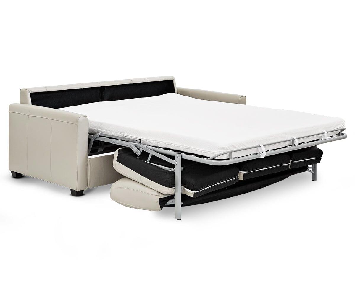 Jonas Leather Queen Sleeper Sofa - Convertible Sofa Bed with Premium Genuine Leather for Living Room, Guest Room & Small Spaces - Perfect for Overnight Guests & Space Saving Solutions