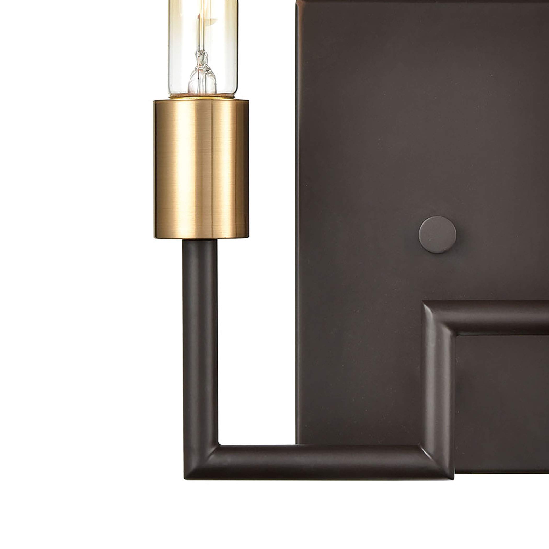 Elk Lighting Congruency 2-Light Wall Sconce in Oil Rubbed Bronze - Modern Wall Light Fixture for Bedroom, Living Room & Hallway Lighting