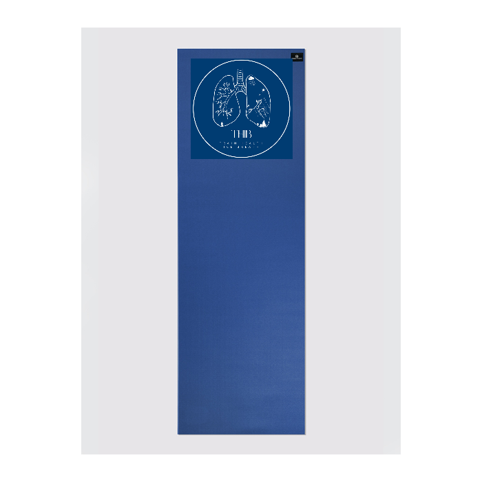 Custom Personalized Yoga Mat 6mm Thick - Non-Slip Eco-Friendly Exercise Mat with Unique Design in Blue - Perfect for Home Workouts, Pilates & Meditation