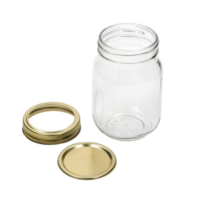 500g Glass Preserving Jar with Airtight Lid - Ideal for Homemade Jams, Pickles, and Food Storage - Perfect for Canning, Fermenting, and Kitchen Organization