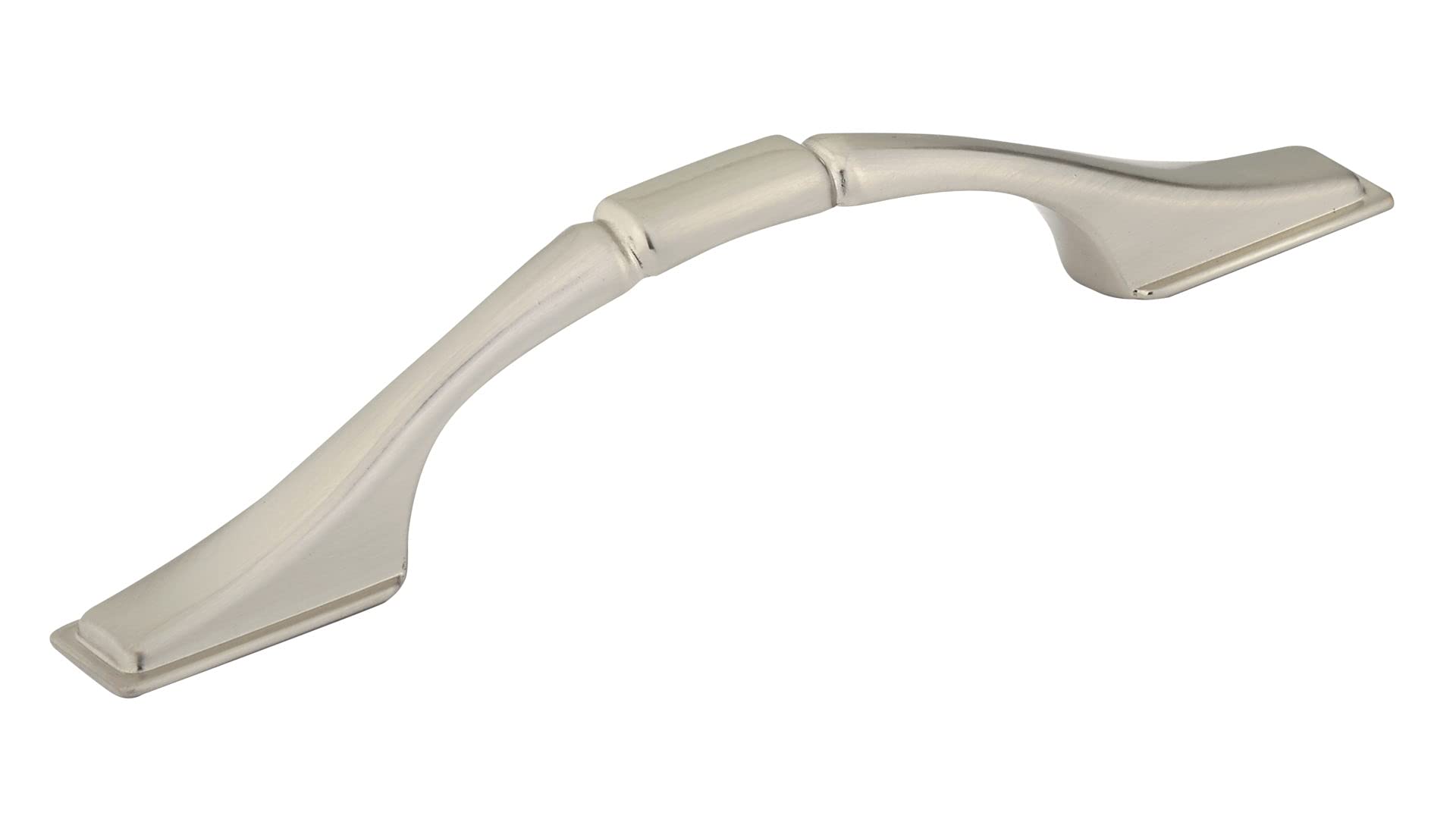 Sutton Collection 3-inch (76mm) Brushed Nickel Cabinet Drawer Pull Handle - Traditional Design for Kitchen, Bathroom & Furniture - Perfect for Cabinets, Dressers, and Storage Units
