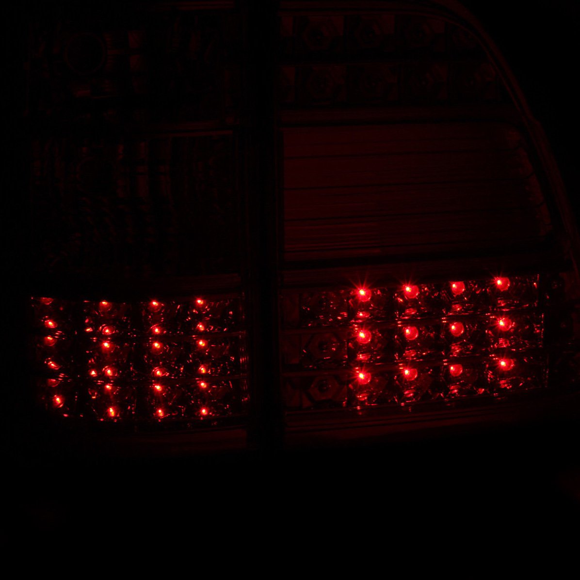 Toyota Land Cruiser LED Tail Lights G2 Assembly Set - Red/Clear Pair (Left & Right) for Enhanced Visibility & Style - Perfect for Off-Roading & Night Driving