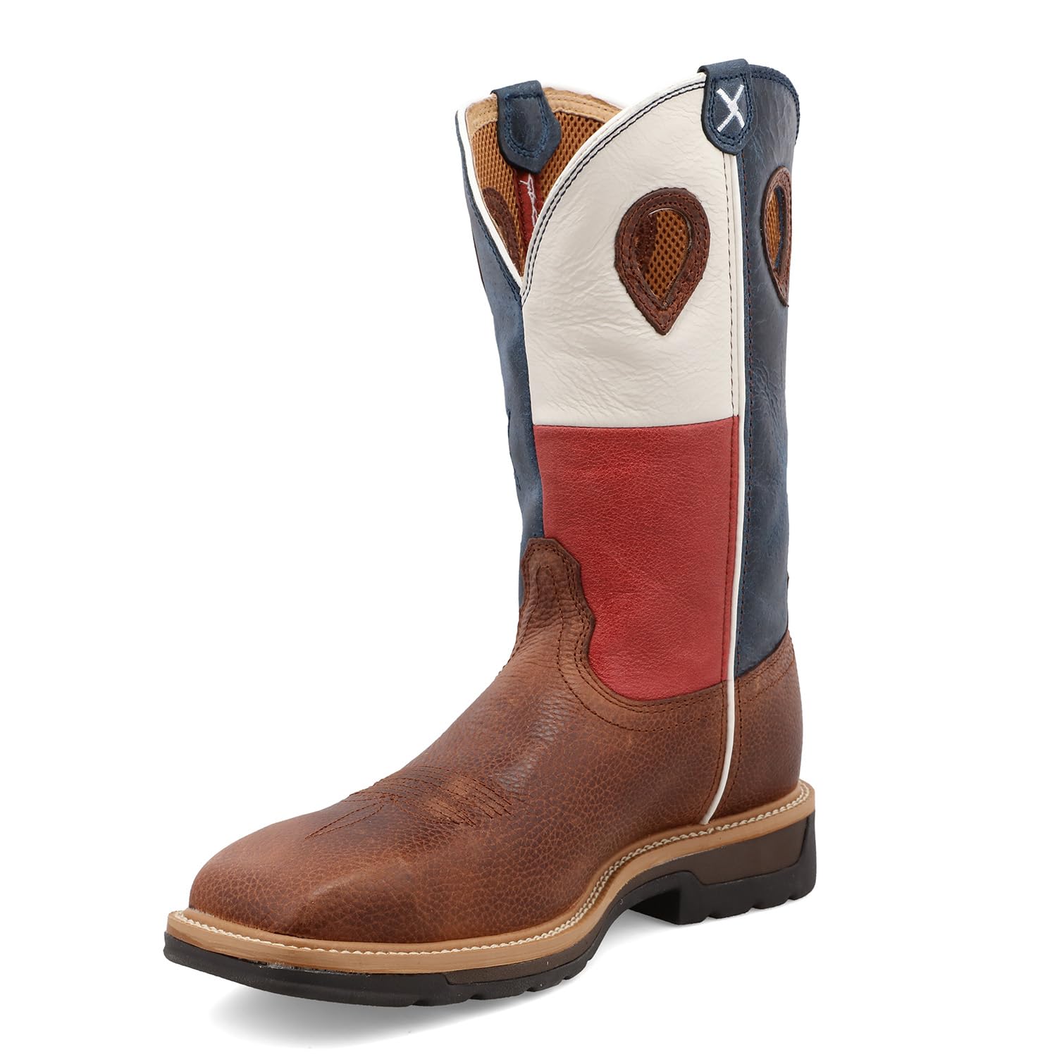 Twisted X Men's Lite Cowboy Work Boots - Comfortable & Durable Western Boots for Ranch Work, Hiking & Outdoor Activities