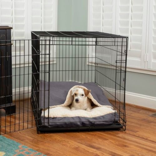 Cozy Cave Dog Crate Bed - Soft & Warm Pet Bed for Small to Large Dogs in Multiple Colors - Perfect for Kennels, Crates & Indoor Use