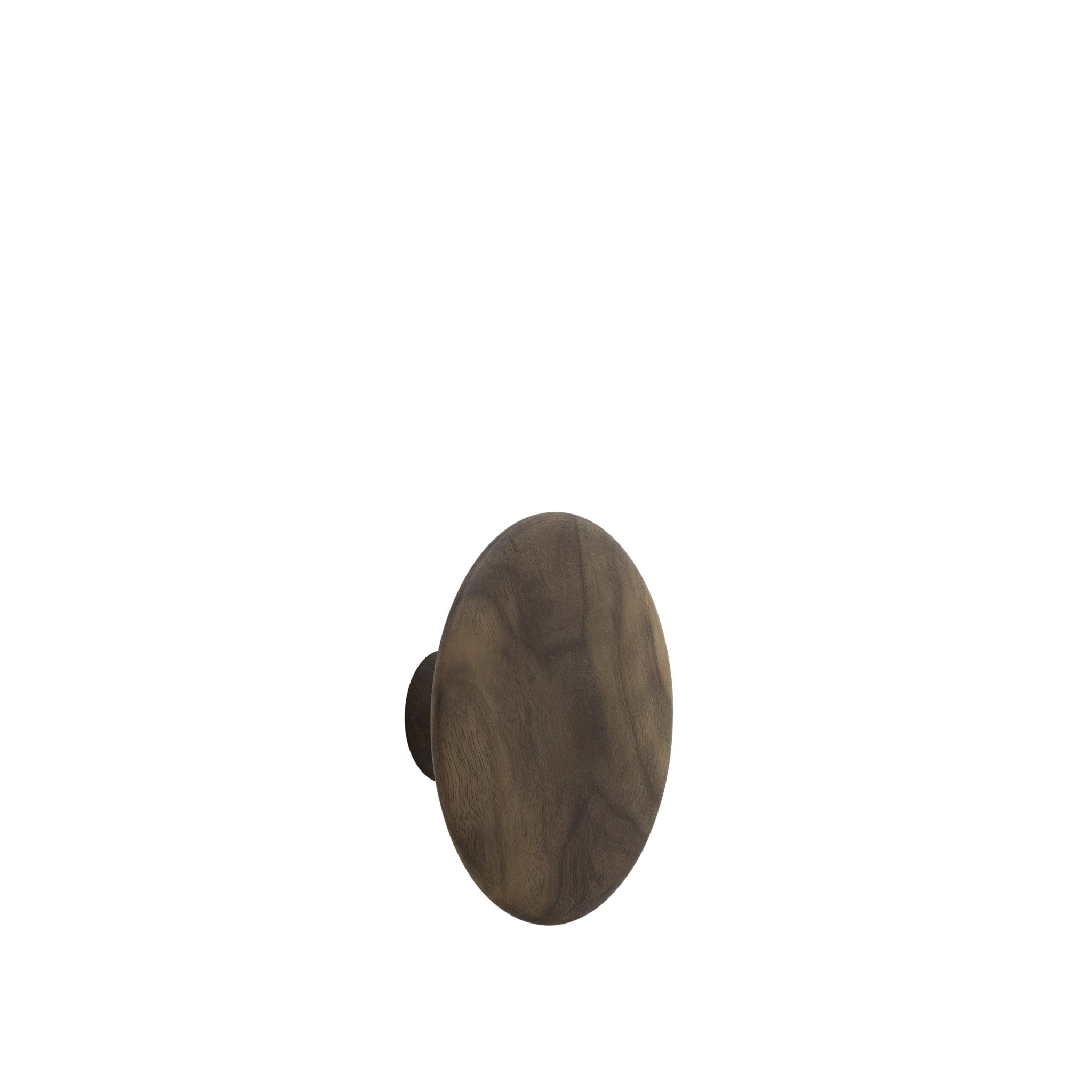 MUUTO The Dots Hook/Door Knob - Premium Walnut Wood Wall Hooks for Coats, Hats & Keys - 3 Sizes (Small, Medium, Large) - Perfect for Entryway, Bedroom & Office Organization