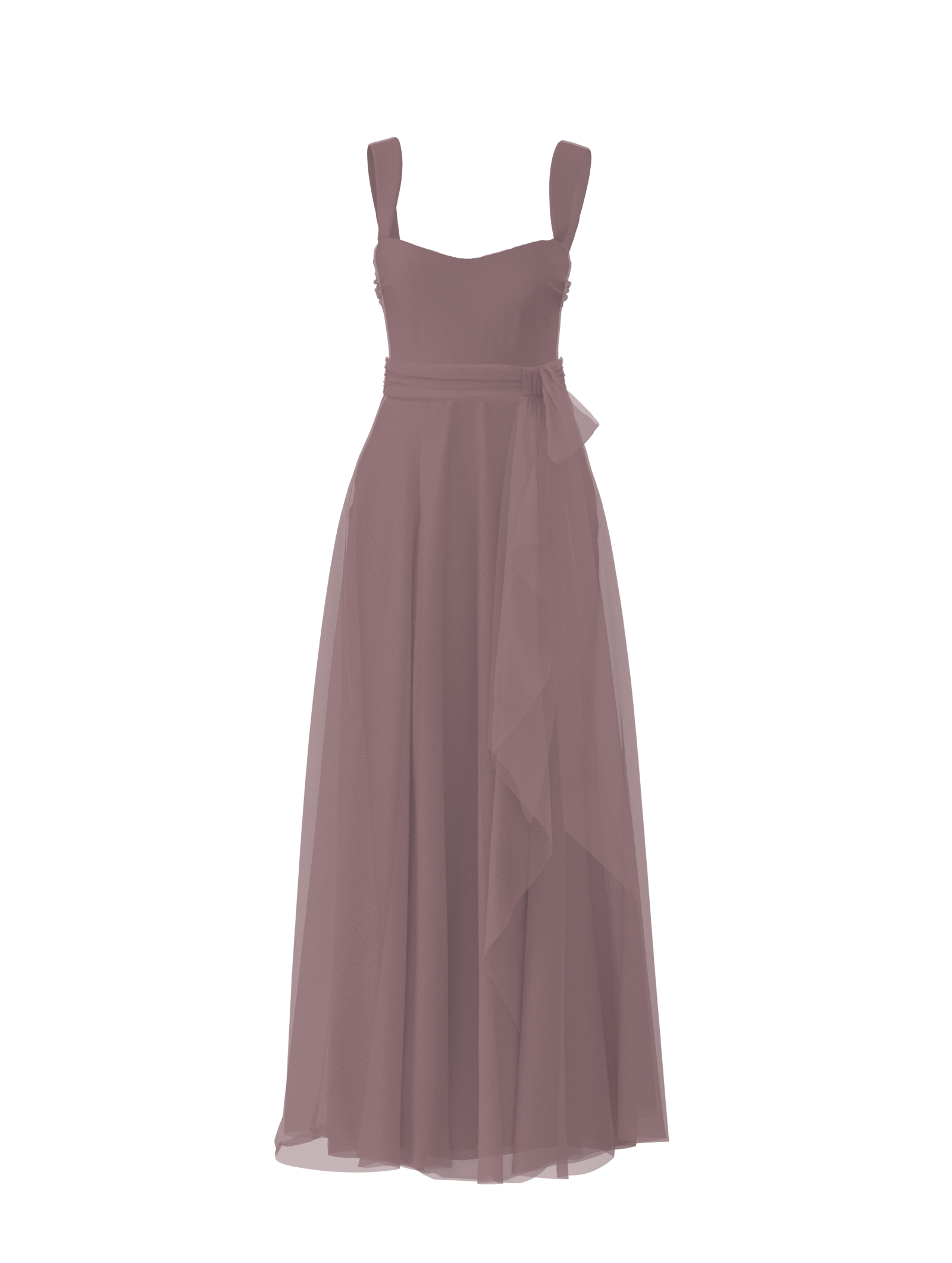 Alexis Bodice & Jaycie Skirt Set with Sash Belt in Mauve - Perfect for Weddings, Parties, and Formal Events
