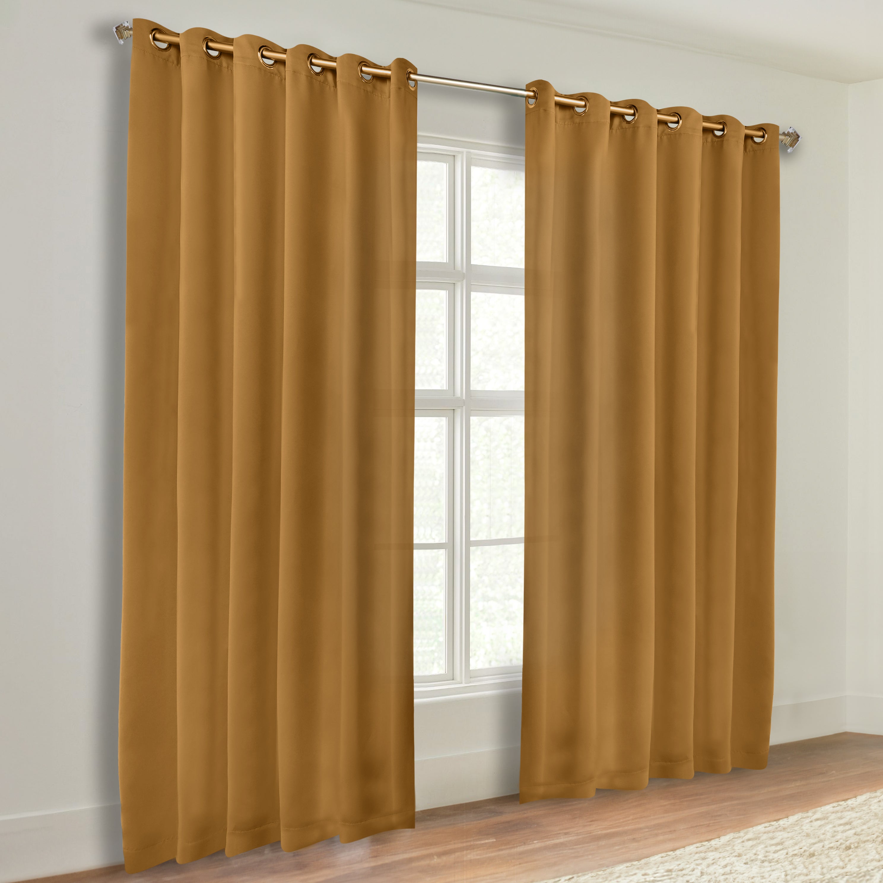 Machine Washable Blackout Curtains Set of 2 - Solid Color Room Darkening Window Treatments for Bedroom & Nursery - Blocks Light & Noise for Better Sleep