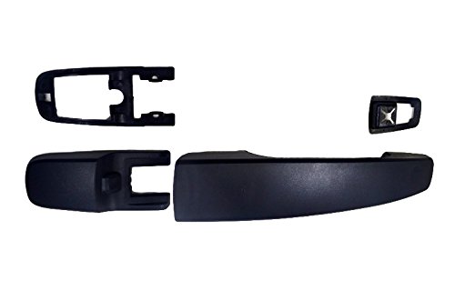 PT Auto Warehouse FO-3346A-RRK Textured Black Exterior Door Handle - Passenger Side Rear Replacement for Ford Models (Fits 8S4Z-5422404-AA, 8S4Z-5422088-AA) | Durable Car Accessory for Door Repair & Maintenance