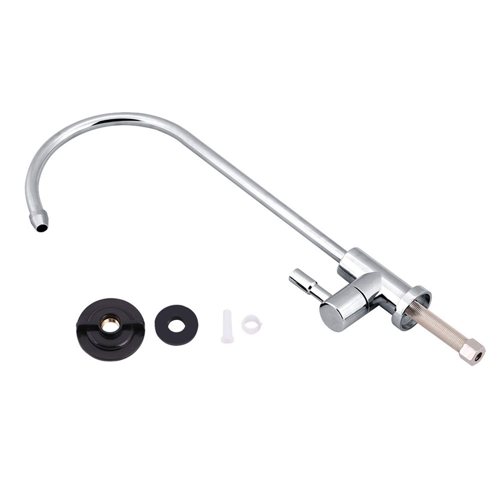 1/4'' Zinc Alloy Kitchen Sink Water Filter Faucet Tap Chrome RO Reverse Osmosis Drinking Water Filter for Cooking, Cleaning, and Hydration
