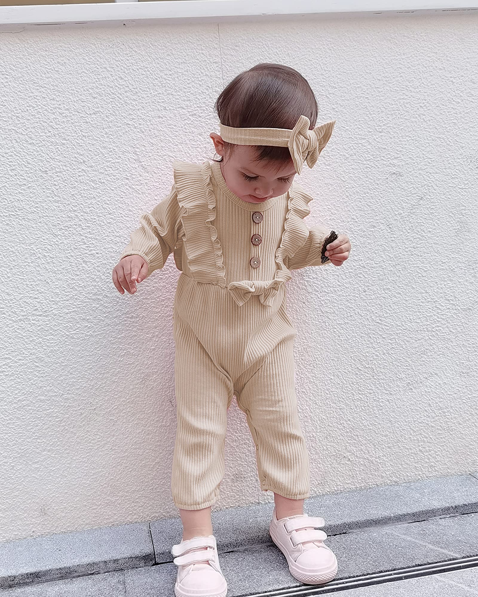 Mioglrie Newborn Baby Girl Clothes - Soft Cotton Short Sleeve Romper Jumpsuit for Summer | Perfect for Playtime, Photo Shoots & Daily Wear