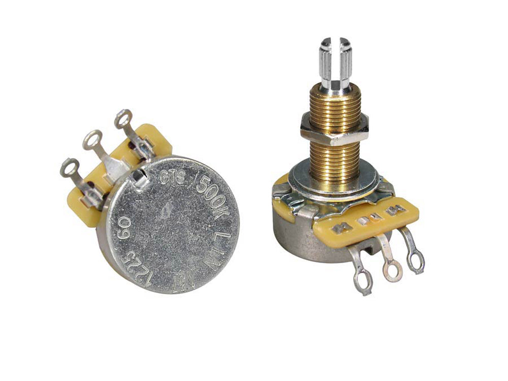 CTS500 B60 500K Ohm Linear Taper Split Shaft Potentiometer with Long Bushing - Perfect for Guitar/Bass Electronics, Audio Equipment & DIY Repair Projects