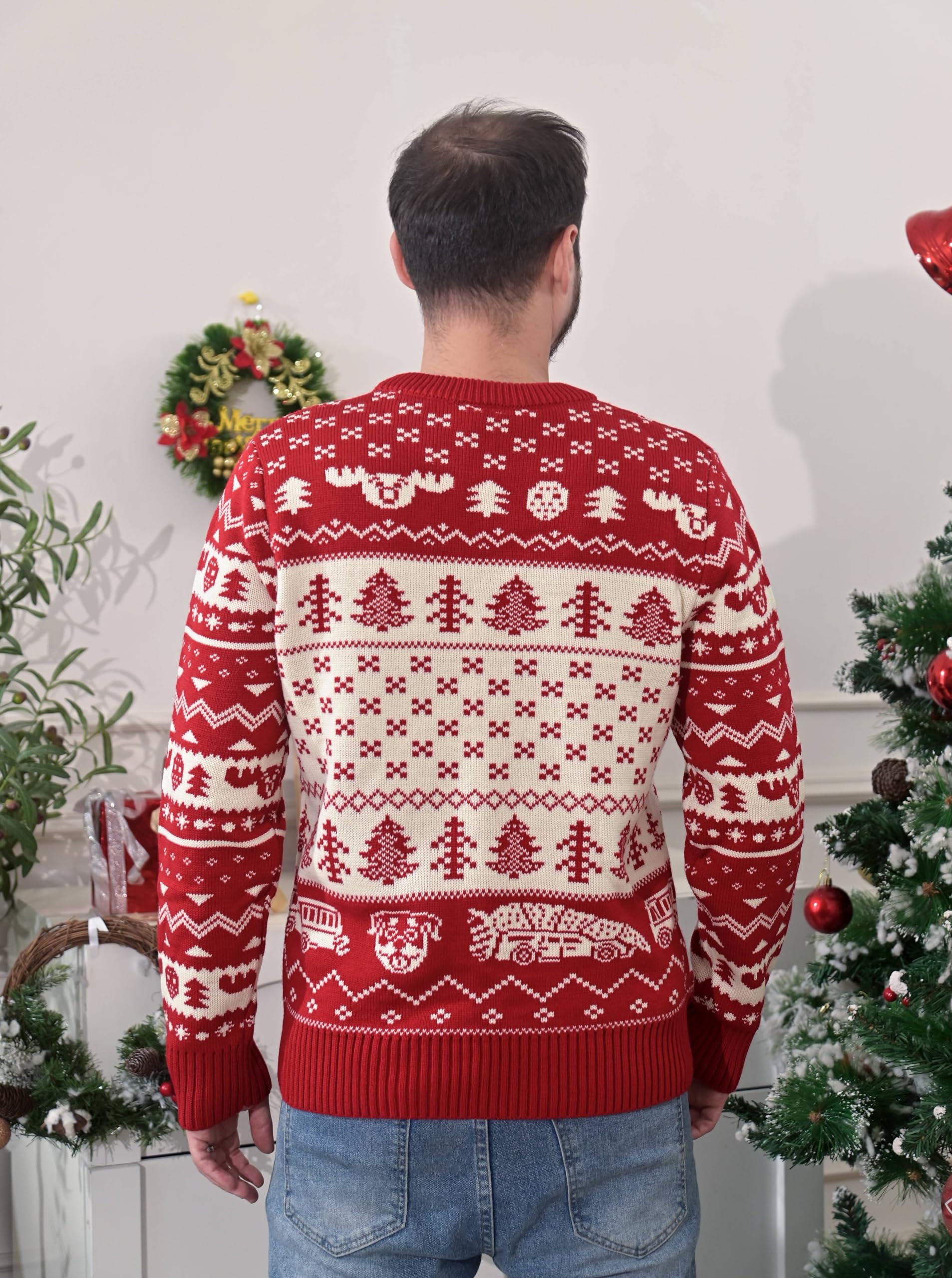 Todd Red Ugly Christmas Sweater - Funny Holiday Vacation Themed Pullover for Men & Women | Perfect for Christmas Parties, Gifts & Festive Outfits