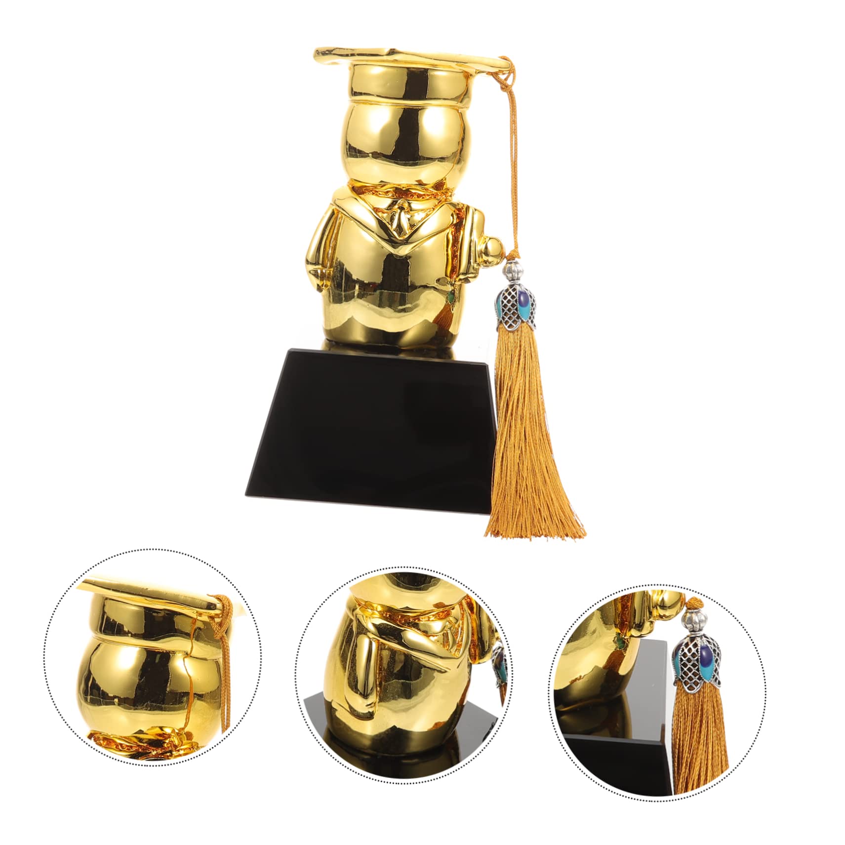 SWAYVES 3-Piece Gold Soccer Trophy Cup Set - Sports Awards for Kids, Champions, and Soccer Teams - Perfect for Birthday Parties, School Events & Soccer Tournaments