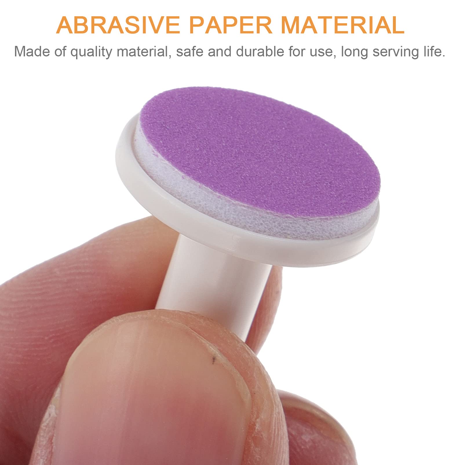 Healifty 24Pcs Baby Nail File Replacement Pads - Electric Nail Grinding Heads for Standard Baby Nail Trimmer - Safe for Newborn, Infant & Toddler - Gentle Nail Care for Smooth & Healthy Baby Nails (Perfect for Home Use & Travel)