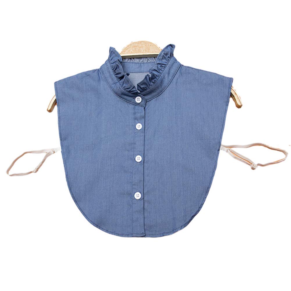 HALITOSS Women's Fashion Fake Collar - Elegant Detachable Dickey Half Shirt for Casual & Office Wear - Perfect for Layering with Dresses, Sweaters & Blouses