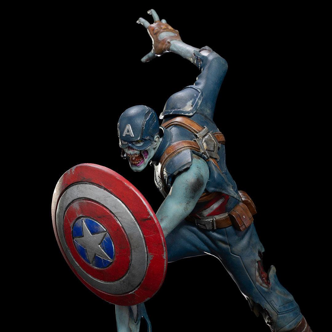 Iron Studios What If... Captain America Zombie Art Scale 1/10 Statue - Marvel Zombies Collectible for Display & Home Decor